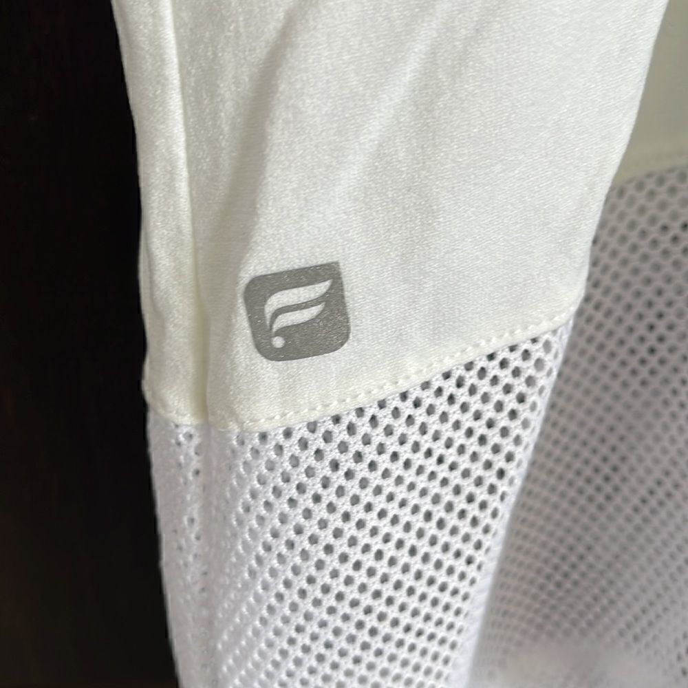 ‎Fabletics White Mesh Racerback Tank Top - Picture 5 of 5
